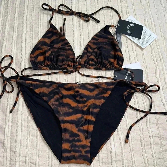 The upside SZ L Animal Print two piece bikini - Picture 6 of 10